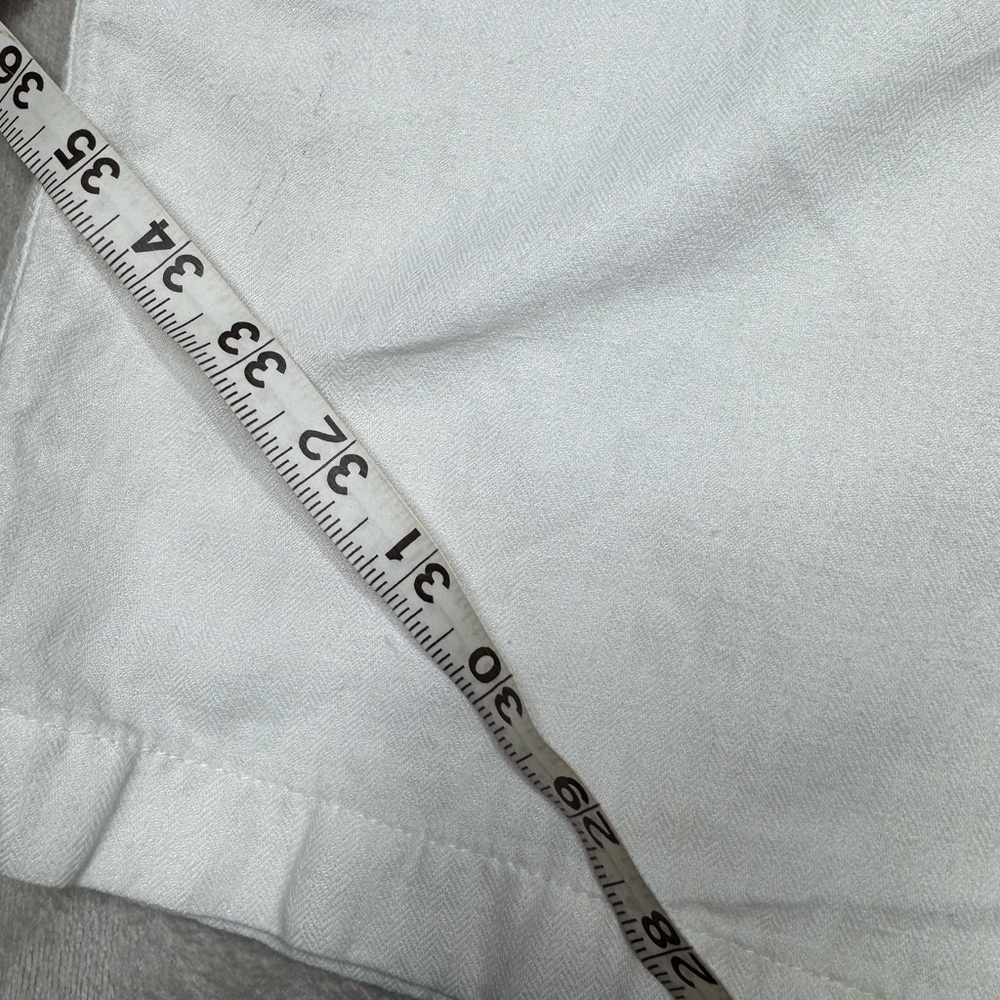 Perry Ellis Men’s Linen Cotton Blend Coastal Nautical White Shorts Size 34 - Picture 4 of 16